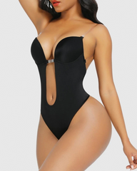 Body sin tirantes con escote en U y tanga