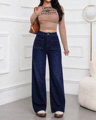 Jeans de Mujer con Efecto Levantacola y Corte Recto