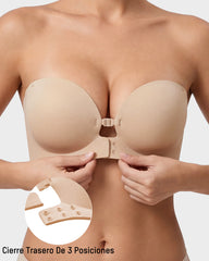 Brasier Sin Tirantes con Cierre Frontal y Soporte Push-Up