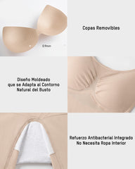 Faja Bodysuit de Control de Abdomen con Abertura Práctica