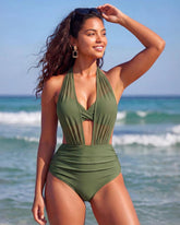 Bikini Moldeador de Talle Alto con Malla