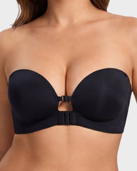 Brasier Sin Tirantes con Cierre Frontal y Soporte Push-Up