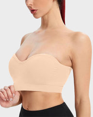 Brasier strapless sin varilla, sin costuras y antideslizante