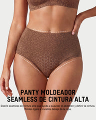 Paquete de 6 Pantys de Cintura Alta Sin Costuras con Control de Abdomen