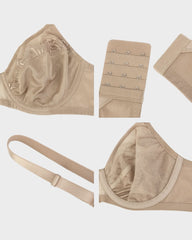 Sujetador Minimizer de Encaje con Perlas y Brillo para Tallas Grandes