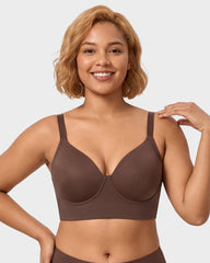 Brasier Sin Costuras de Cobertura Completa para Bustos Grandes
