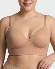 Brasier Sin Costuras de Cobertura Completa para Bustos Grandes