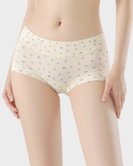 Pack de 4 panties de algodón sin costuras de cintura alta con máximo confort