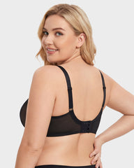 Brasier Invisible de Malla Sin Costuras con Varilla Flexible