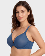 Brasier Invisible de Malla Sin Costuras con Varilla Flexible