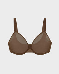 Brasier Invisible de Malla Sin Costuras con Varilla Flexible