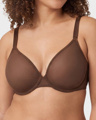 Brasier Invisible de Malla Sin Costuras con Varilla Flexible