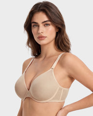 Brasier Invisible de Malla Sin Costuras con Varilla Flexible