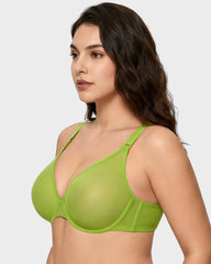 Brasier Invisible de Malla Sin Costuras con Varilla Flexible