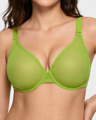 Brasier Invisible de Malla Sin Costuras con Varilla Flexible