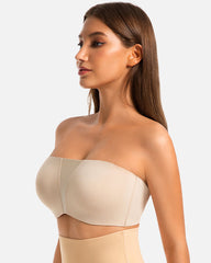 Sujetador Bandeau Sin Tirantes Antideslizante de Cobertura Total