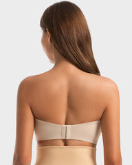 Sujetador Bandeau Sin Tirantes Antideslizante de Cobertura Total