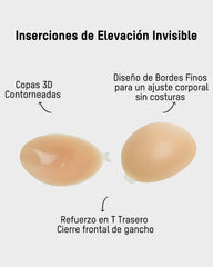 Sujetador Invisible Autoadhesivo de Silicona con Cierre Frontal (2 Pares)