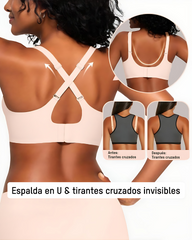 Sujetador Invisible con Levantamiento de Gel y Diseño Hueco de Gota de Agua Transpirable