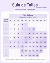 Brasier sin varilla con cierre frontal y espalda cruzada