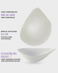 Brasier sin varillas y sin costuras, escote en v y espalda baja