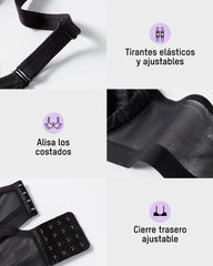Brasier Tallas Grandes de Encaje y Malla con Varilla y Cobertura Total
