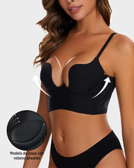 Brasier Sin Espalda con Escote en U