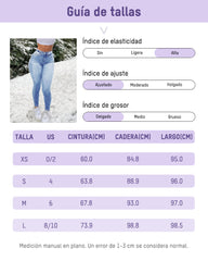 Jeans de Cintura Alta y Corte Slim | Denim Elástico