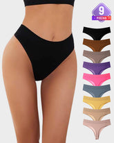 Pack de 9 Tangas Deportivas sin Costuras Cómodas