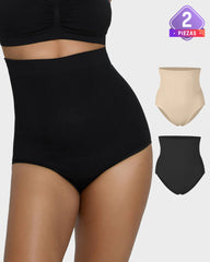 Paquete de 2 Braguita de Cintura Alta con Control de Abdomen