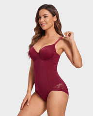 Body Moldeador de Tirantes con Escote en V y Control de Abdomen