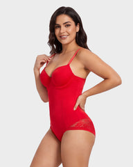Body Moldeador de Tirantes con Escote en V y Control de Abdomen