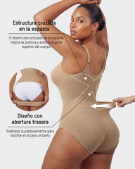 Easyslide™ Faja Moldeadora Body De Tirantes Con Escote En V Profundo
