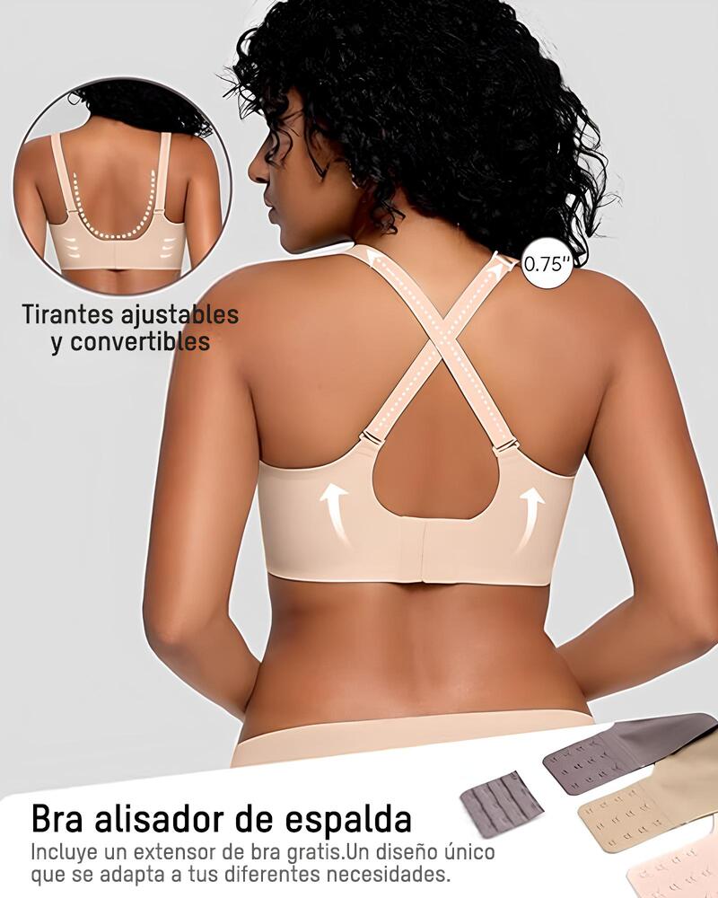 Sujetador Jelly Sin Aros de Cobertura Total con Borde Ondulado