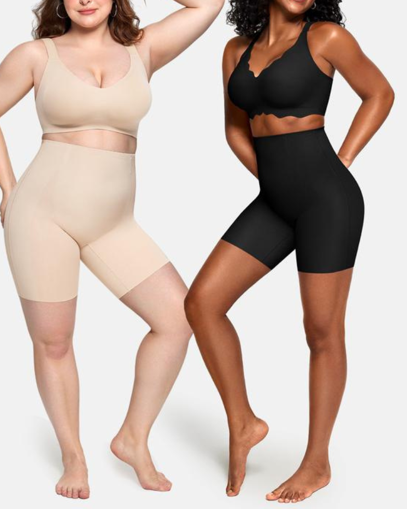 Shorts Moldeadores de Cintura Alta con Efecto Refrescante