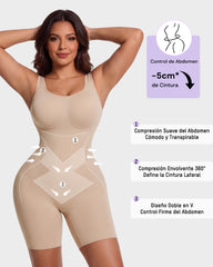 Faja Bodysuit de Control de Abdomen con Abertura Práctica