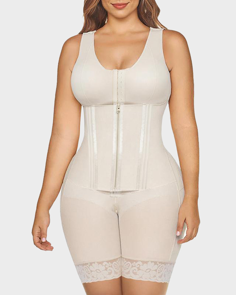 Faja Colombiana de Cuerpo Completo con Doble Control de Abdomen
