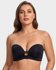 Brasier Sin Tirantes con Cierre Frontal y Soporte Push-Up