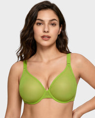 Brasier Invisible de Malla Sin Costuras con Varilla Flexible