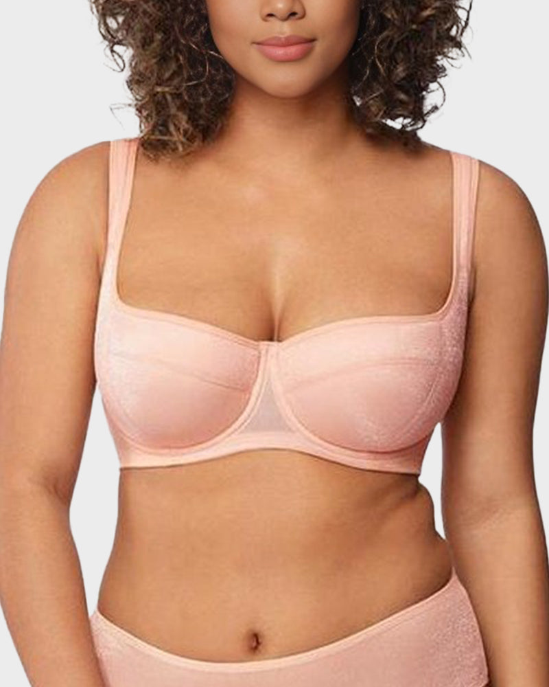 Brasier Balconette con Brillo y Almohadilla Ligera