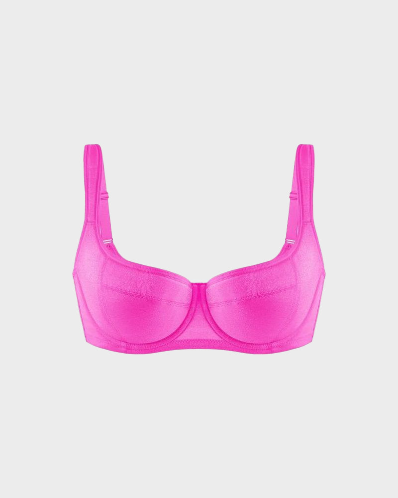 Brasier Balconette con Brillo y Almohadilla Ligera