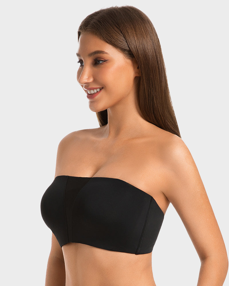 Sujetador Bandeau Sin Tirantes Antideslizante de Cobertura Total