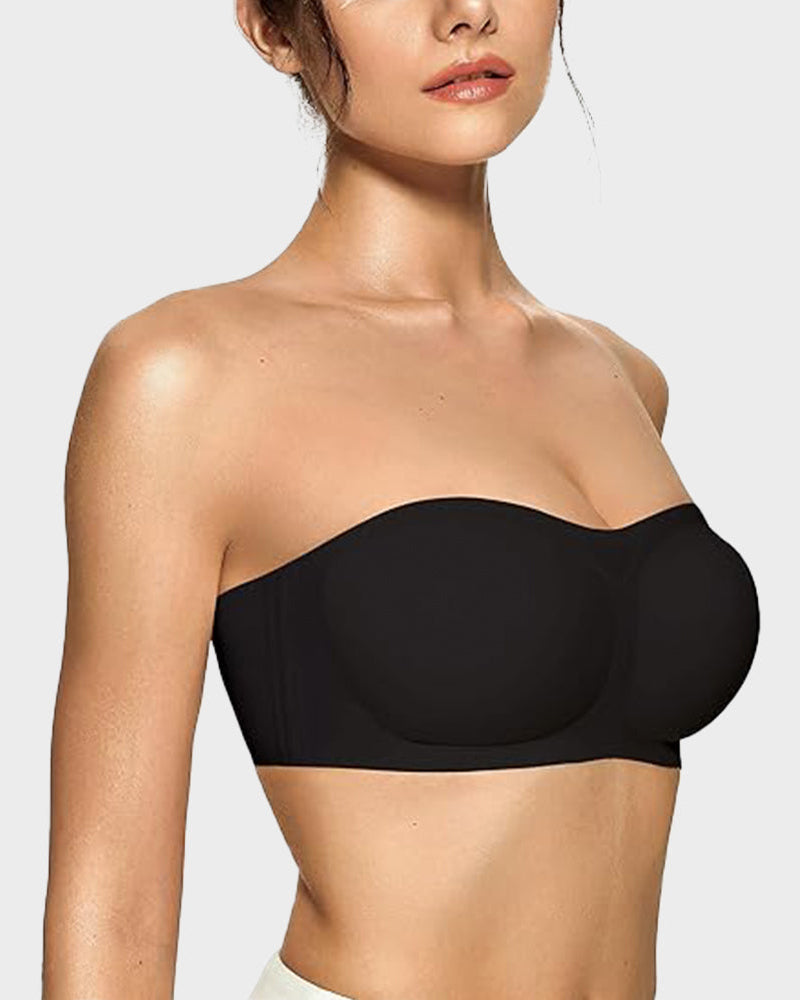Sujetador Bandeau Sin Tirantes, Sin Aros y Con Almohadillas