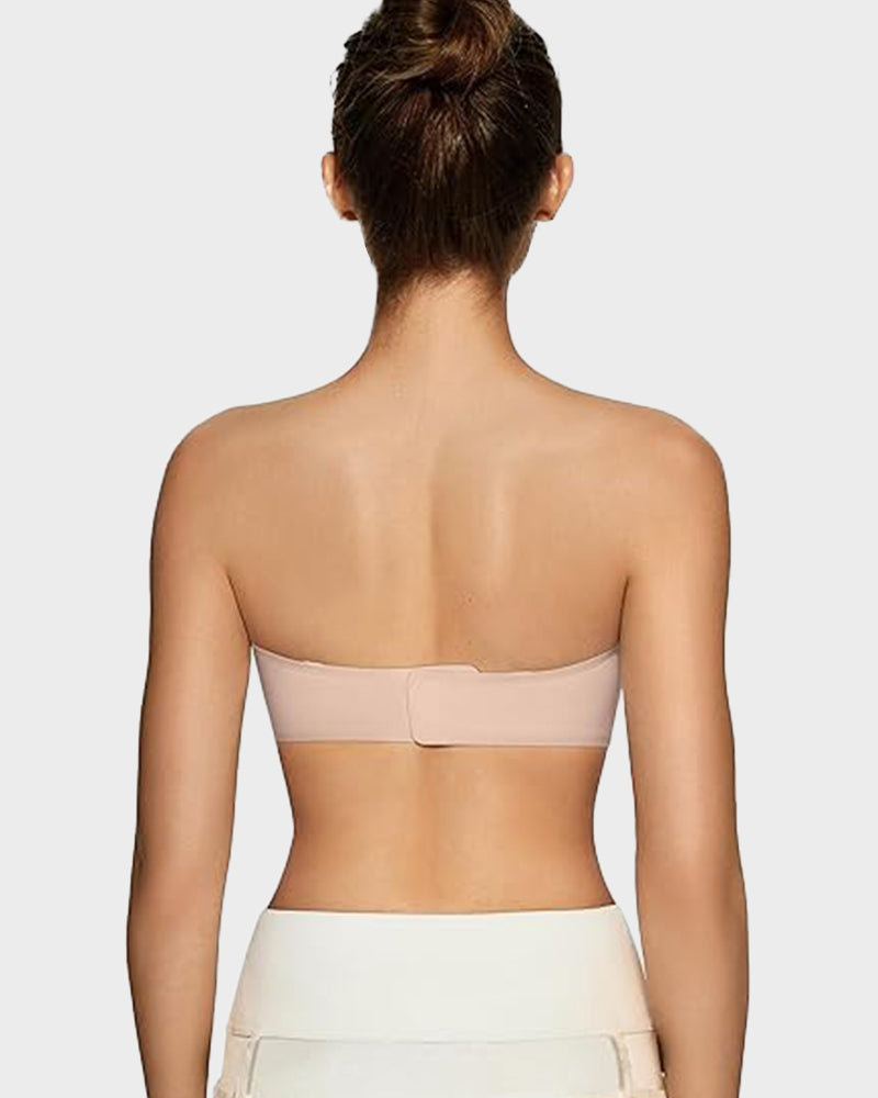 Sujetador Bandeau Sin Tirantes, Sin Aros y Con Almohadillas
