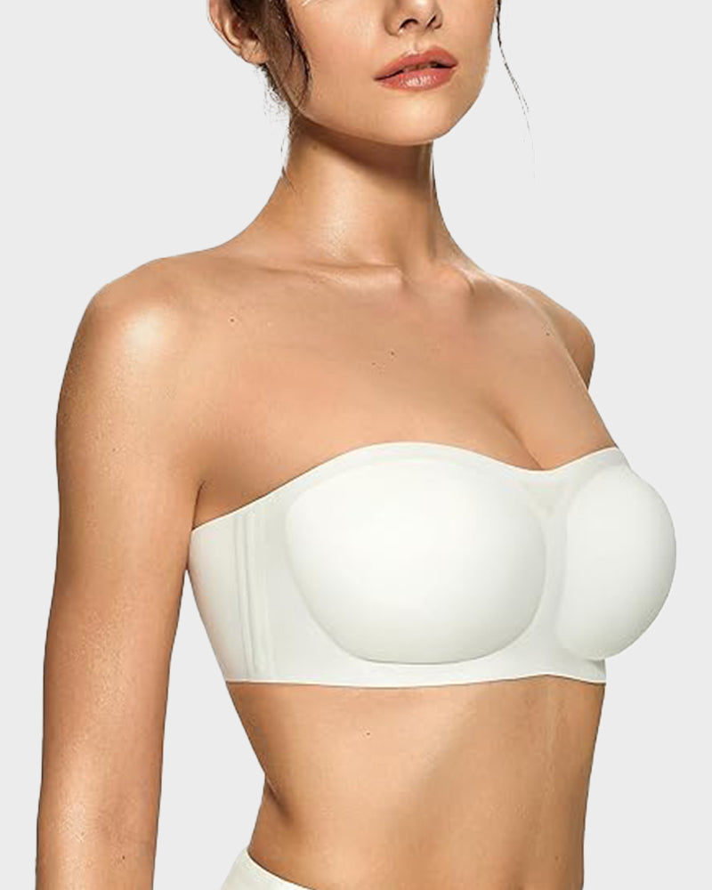 Sujetador Bandeau Sin Tirantes, Sin Aros y Con Almohadillas