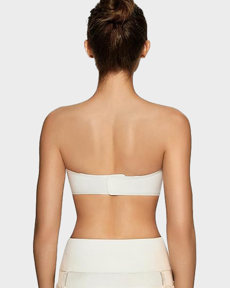 Sujetador Bandeau Sin Tirantes, Sin Aros y Con Almohadillas