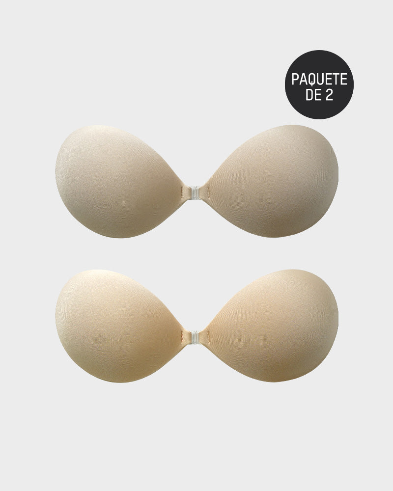 Sujetador Push-Up Invisible Adhesivo con Cierre Frontal (2 Pares)