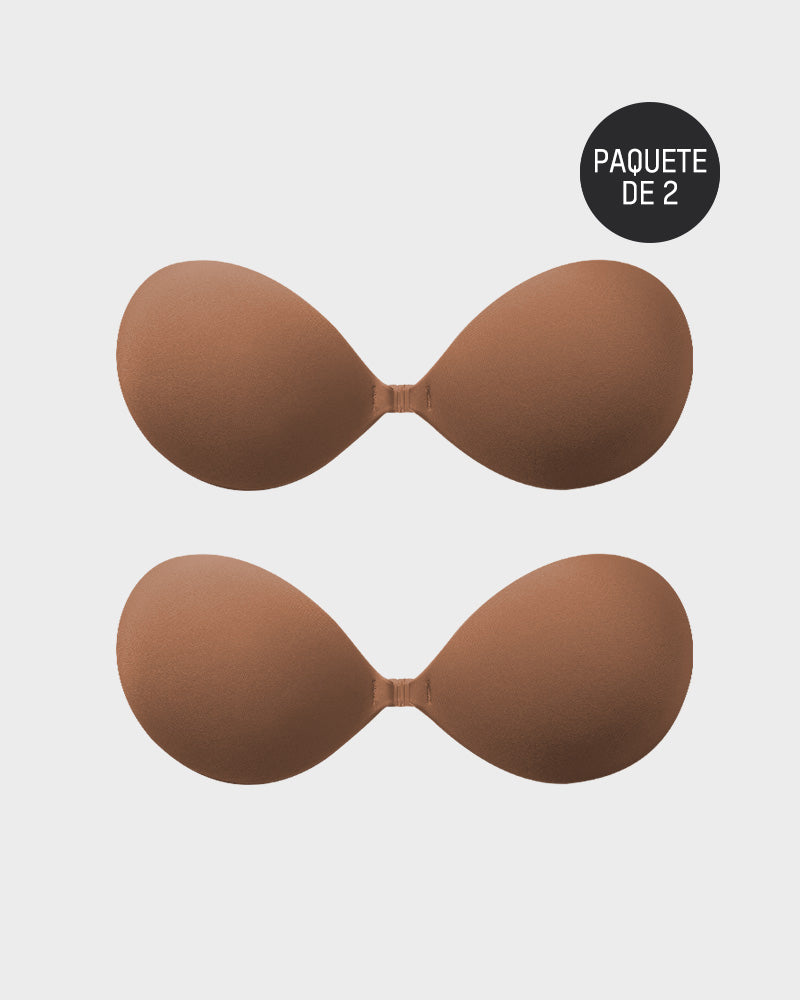 Sujetador Push-Up Invisible Adhesivo con Cierre Frontal (2 Pares)