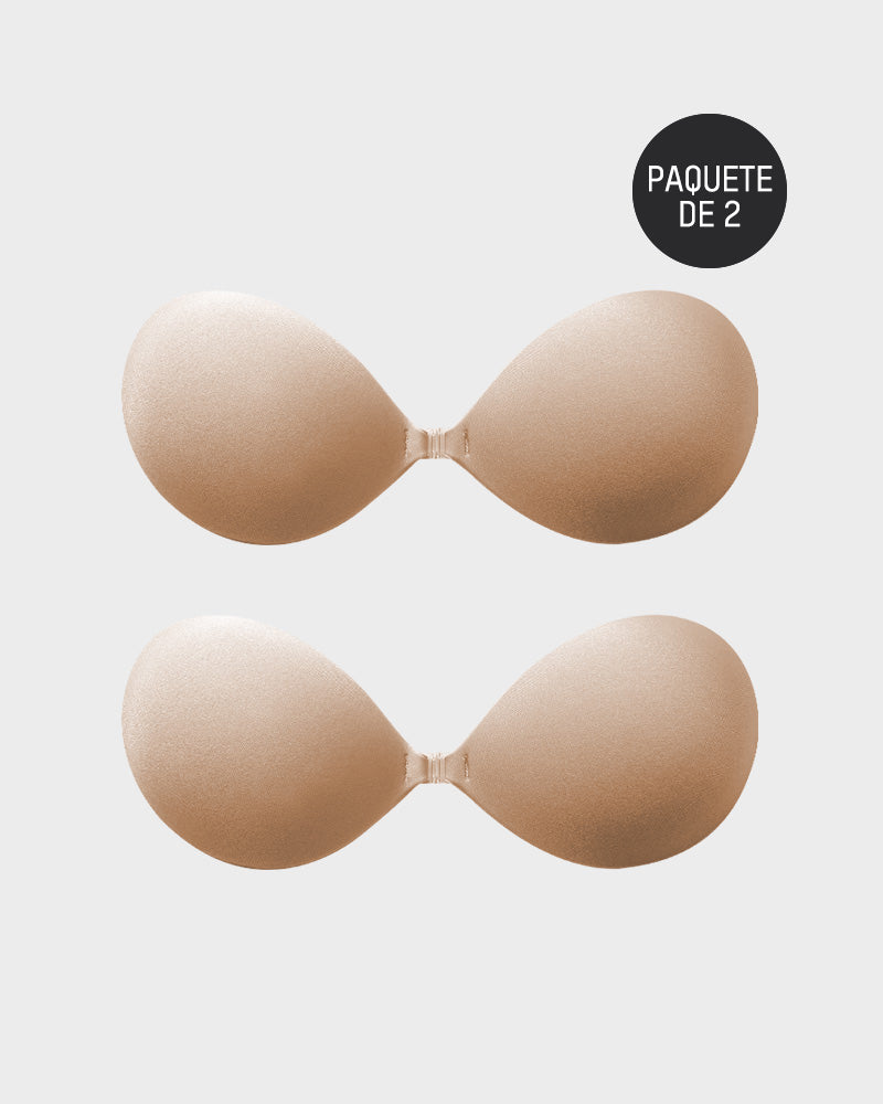 Sujetador Push-Up Invisible Adhesivo con Cierre Frontal (2 Pares)