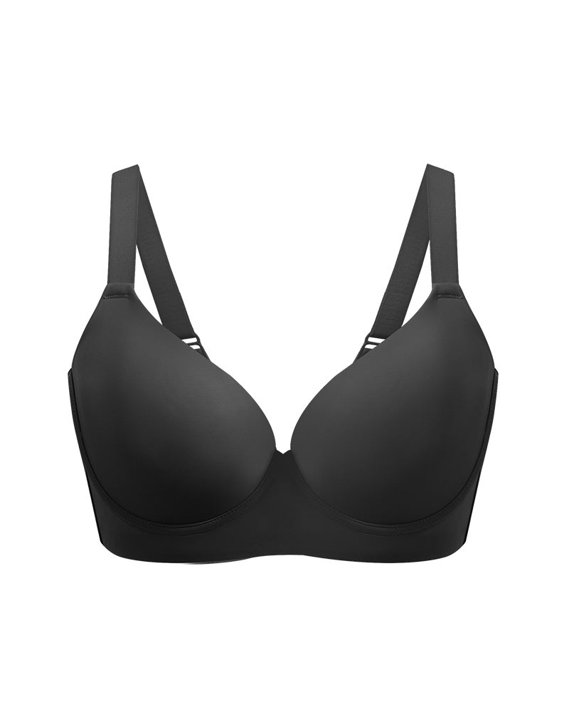 Sujetador Push-Up con Escote Profundo y Alisado de Espalda